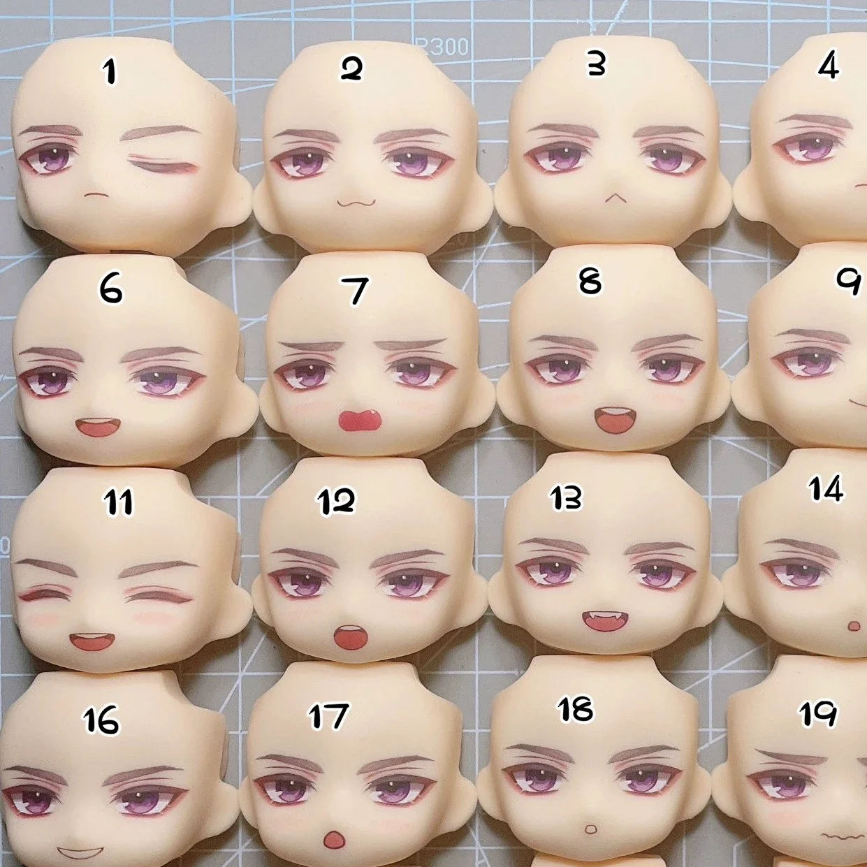 Light and Night Charlie Ob11 Face GSC 1/12 Doll Handmade Water Sticker Faceplate  Game Cosplay Toy Accessories