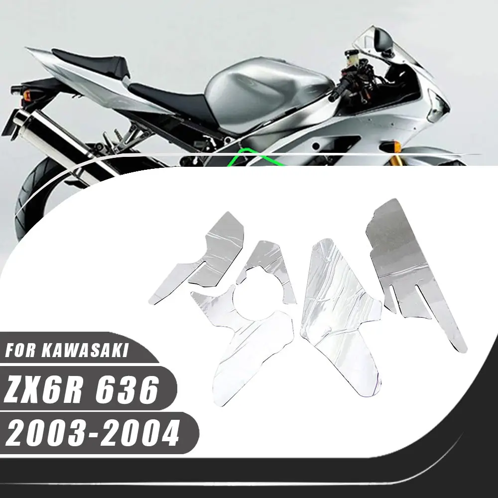 

Motorcycle Accessories Pre-Cut Belly Fairing Heat Shield Mat Insulation Protection For Kawasaki Ninja ZX-6R 636 2003-2004 ZX6R