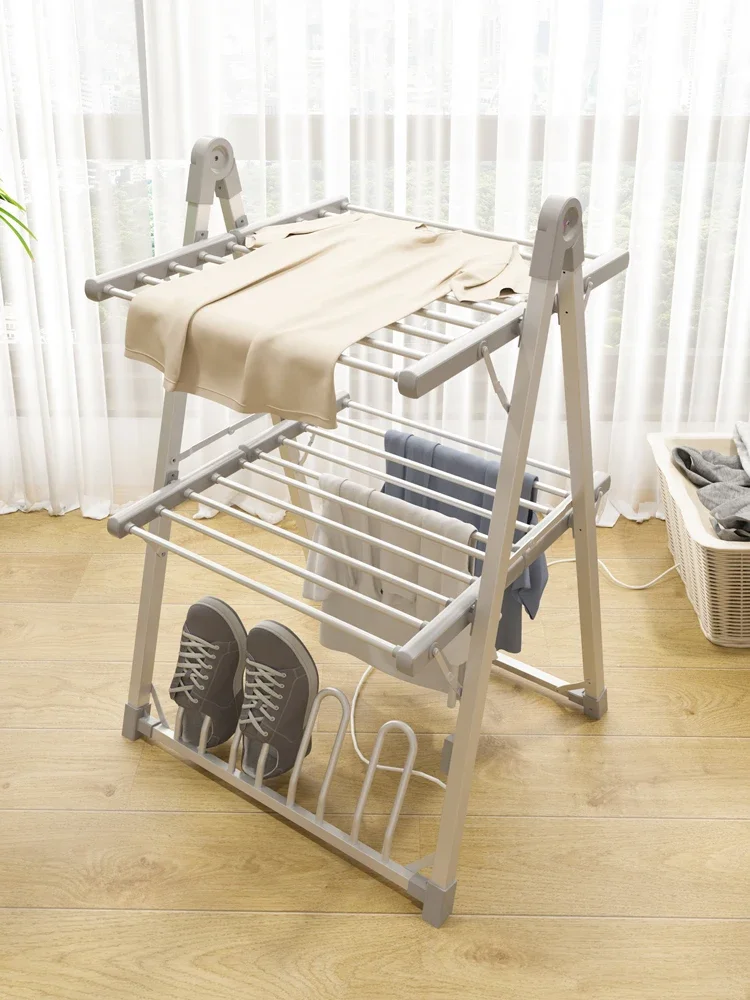 SHARNDY Clothes Dryer Household Electric Drying Rack Drying Clothes Small Folding Multi-function Heating Clothes Dryer