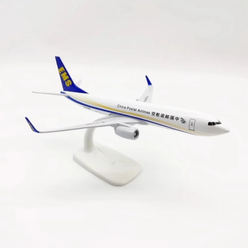 20cm Airplane Model B737 China Postal Airways Miniature Plane Diecast Aircraft Display Aviation Metal Plane Model Collection