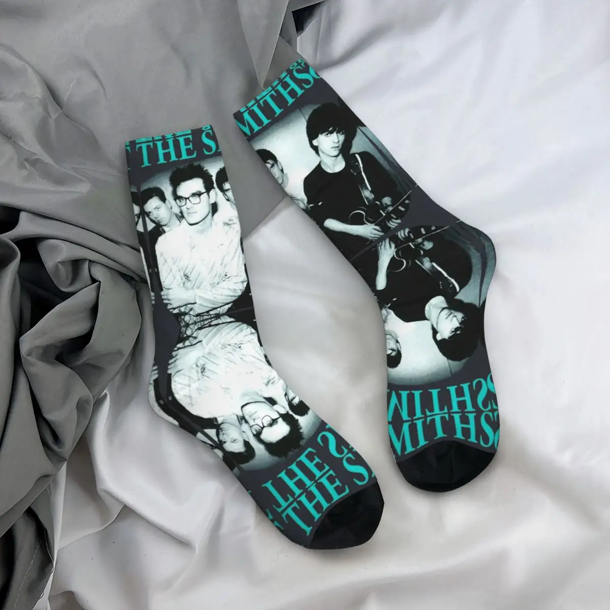 Chaussettes de compression pour hommes, Elin, British Rock Bands in The 80s, Harajuku, The Smiths, Quality Pattern, Crew, Nouveauté