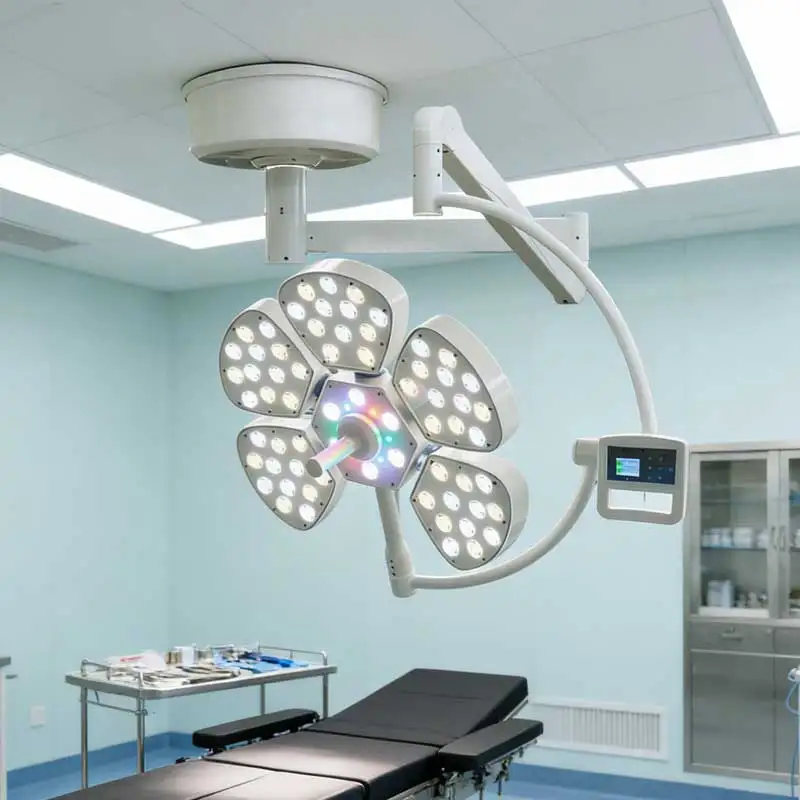 Portable Hospital Medical Surgical LED Shadowless Lamp Electric Ceiling/Wall Mounted Adjustable Features Durable Metal