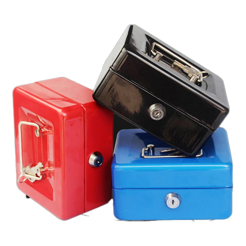 

N Портативный сейф с отсеком, запираемый поднос для дома, школы, офиса, ящик для хранения ювелирных изделий и денег