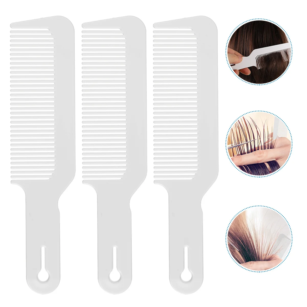 

3Pcs Anti-Static Hairdressing Comb Round Teeth Heat Resistant Portable Comb Hair Styling Household