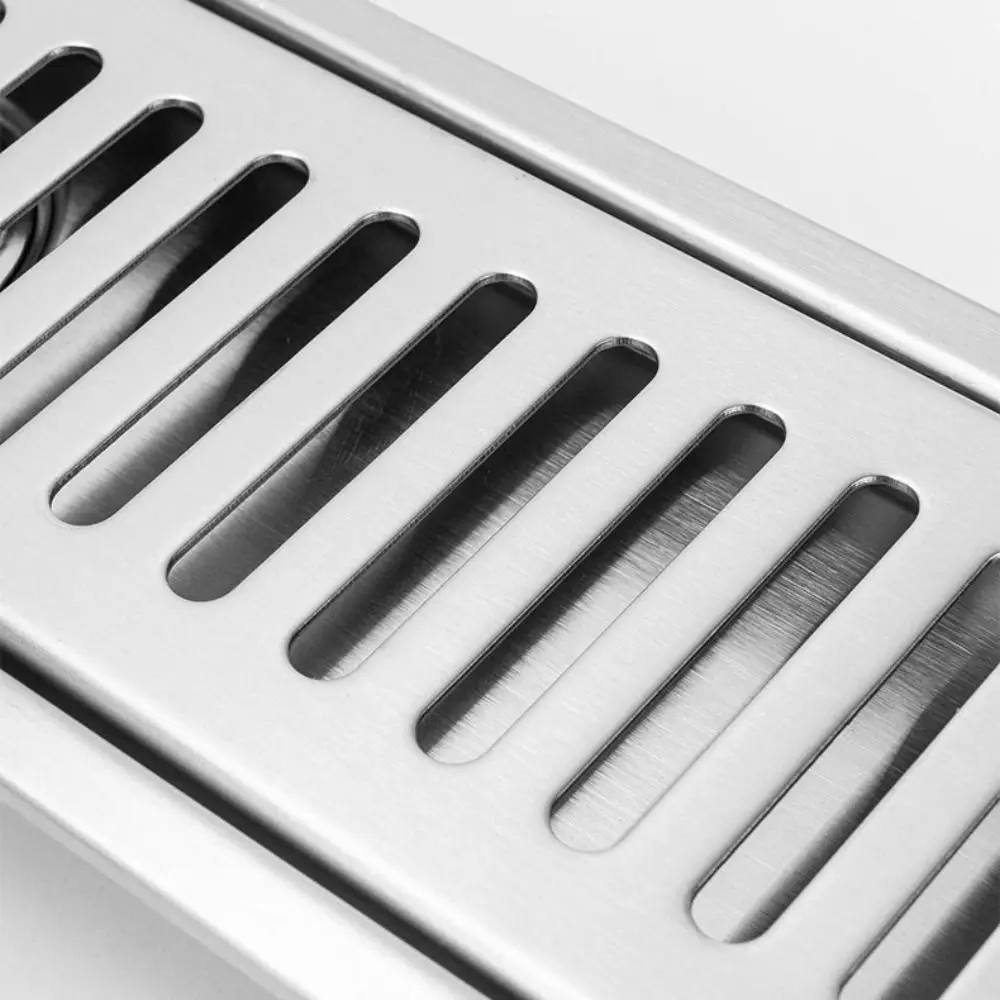 20/30/40/50Cm Linear Shower Drain with Sliding Connector Invisible Design Tile Insert Side Outlet Floor Drain