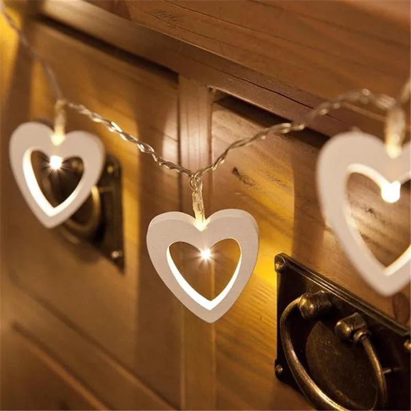 10 LED Love Heart Light String Lamp Wedding Party Home Decor Light Christmas Lights