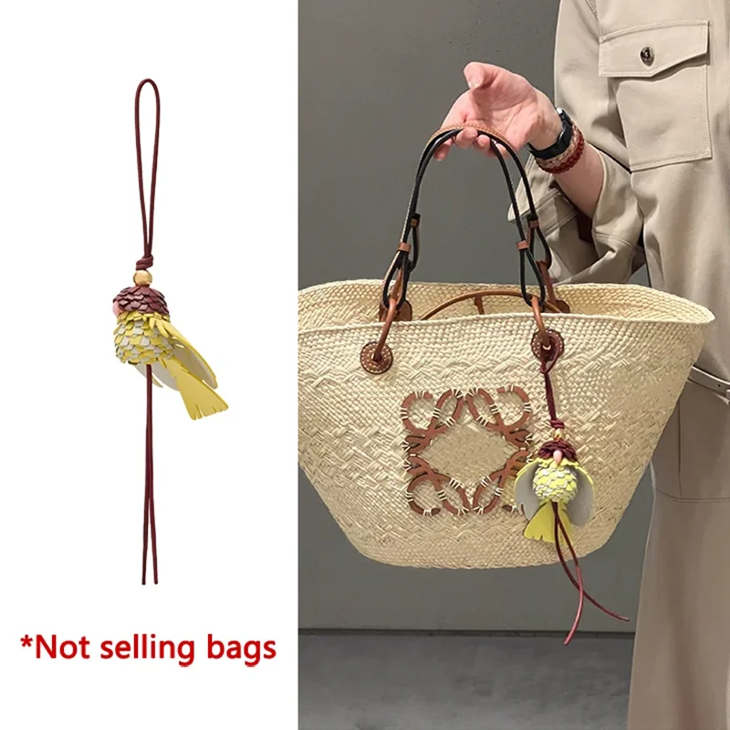 牛革レザーオウム鳥チャーム女性のバッグ用ファッションハイエンド耐久性のある絶妙な技量バッグ装飾バッグアクセサリー