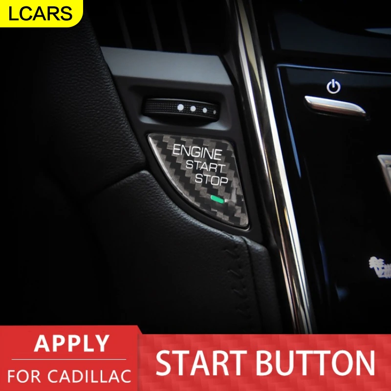 

Lcars-Car Interior Stickers, Carbon Fiber Start Button Stickers, Suitable for Cadillac Ats/Ats-L