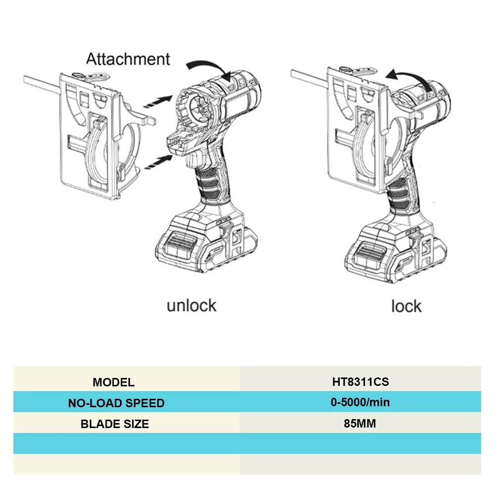 20V Cordless Brushless Electric Drill Circular saw for electric wood For 18V Makita Recip Saw  Woodworking Power Tool