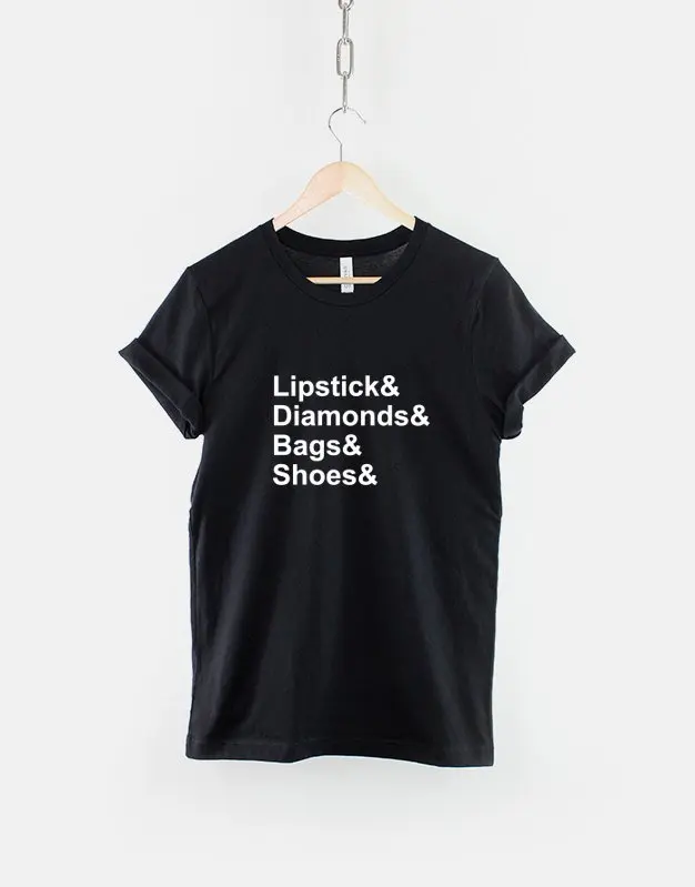 Lipstick Diamonds Bags Shoes T Shirt Glamour Girls Model Blog Blogger Fashion Hipster Streetwear