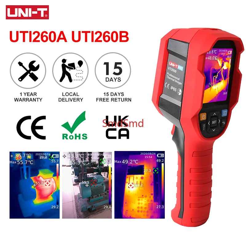 UTI260B UTI260A Thermal Imaging Camera 256X192 Pixels Thermal Imager UTI260B+ PCB Circuit Floor Heating Tube Testing