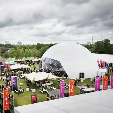 Pavilion Trade Fairs Festival Showroom Outdoor Structure Large Custom Geodesic Dome Tent Heavy Duty Commercial Exhibition Events