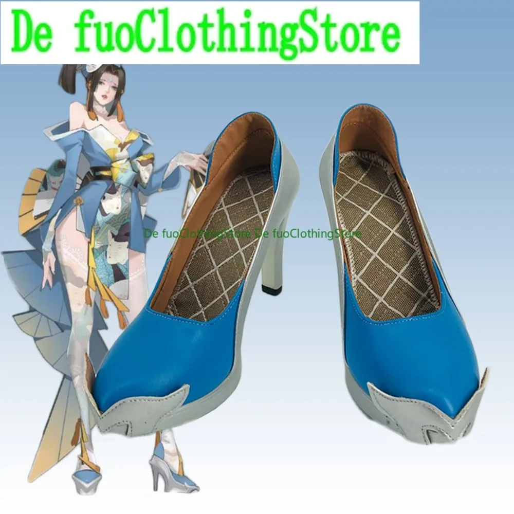 Defuo شرف الملوك ماي شيرانوي ساحر الرقص تأثيري أحذية أنيمي لعبة لعب الأدوار أزياء الهالوين الدعائم الأحذية الأحذية #2