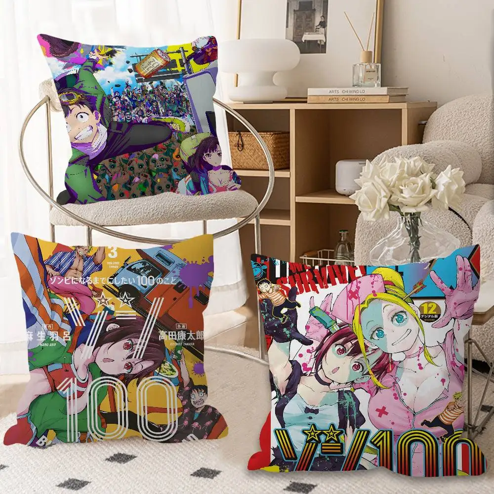 popular Z-Zom anime 100 Adventure Maple Design Cushion Cover Happy Autumn Harvest decor Holiday Decorati Pillow Cover
