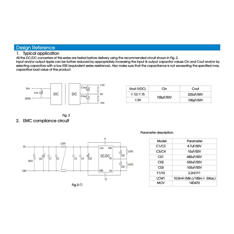 DC-DC Power Supply 24V to ±24V Module 60W Isolated Voltage Regulator  MORNSUN  URA2424LD-60WHR3