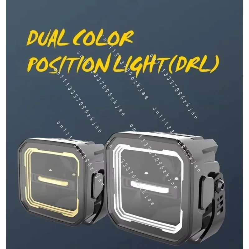 3-Inch Square LED Driving Light 40W Long-Distance Spotlight Off-Road Auxiliary Light