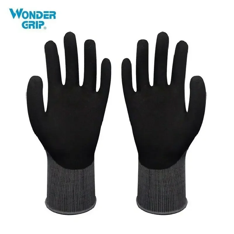 1/12 Pair Wonder Grip Garden Safety Gloves Nylon Nitrile Sandy Coated Work Gloves