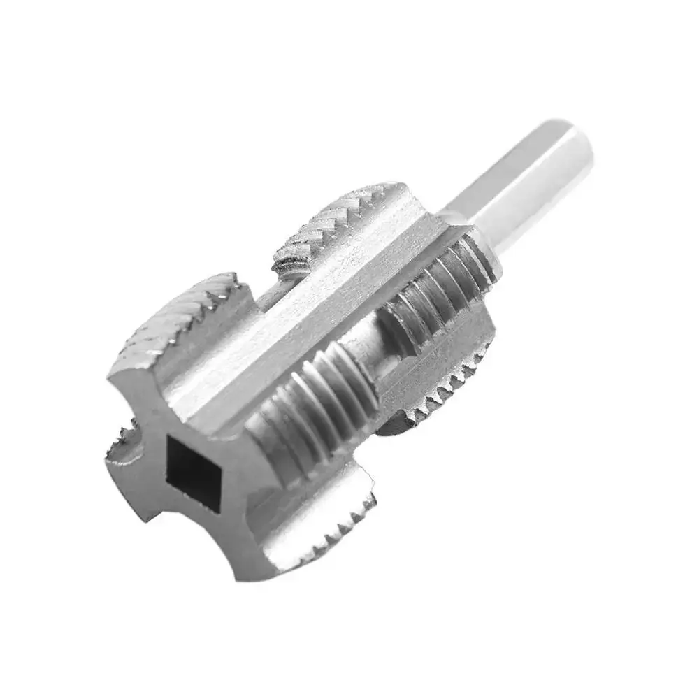 Efficient Plastic PVC Pipe Threader Kit Punching Plumbing Internal Thread Opener Versatile Durable Drill Bit Die Kit Hand Tool