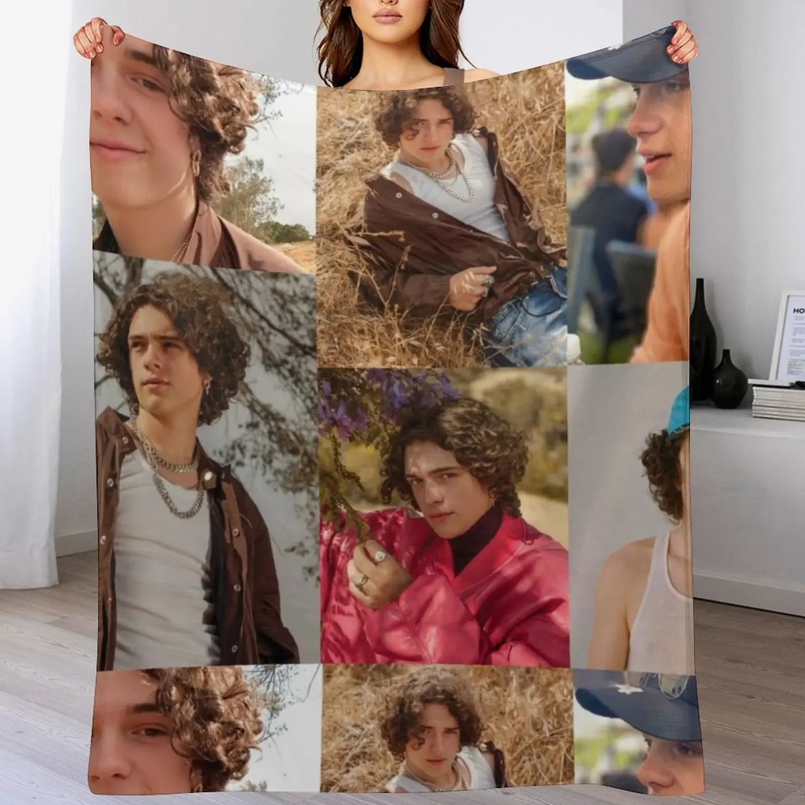 

Noah Jupe collage 4 Throw Blanket Fuzzy Plush Throw Blanket for Sofa Chair