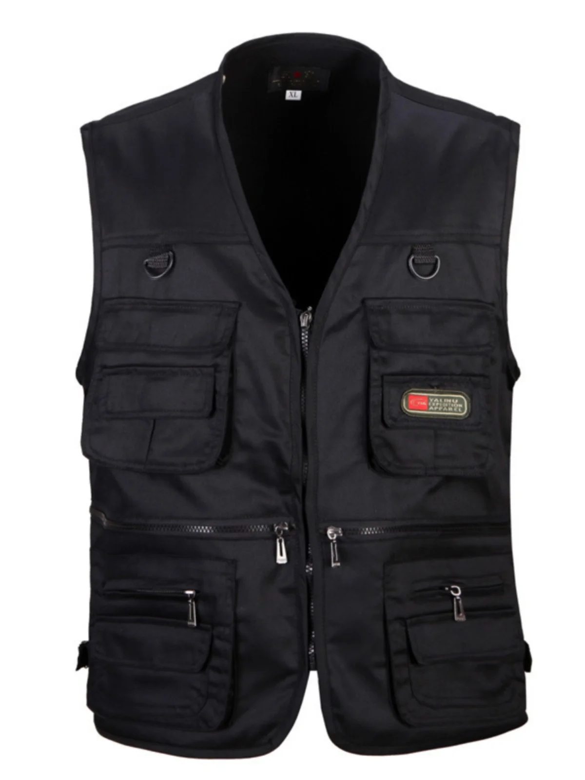 

Outdoor Breathable Hiking Vest Men's Loose Fit Faion Urban Sle V-Ne Zipper Closure Color Vest for All Seasons