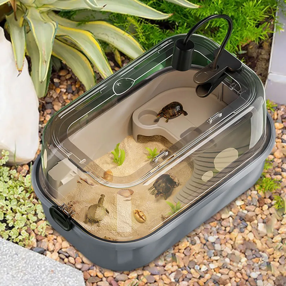 

Transparent Turtle Terrarium Aquarium Easy Changing Water Tortoise Aquarium Lizard kennel Lizard supplies reptiles accessories