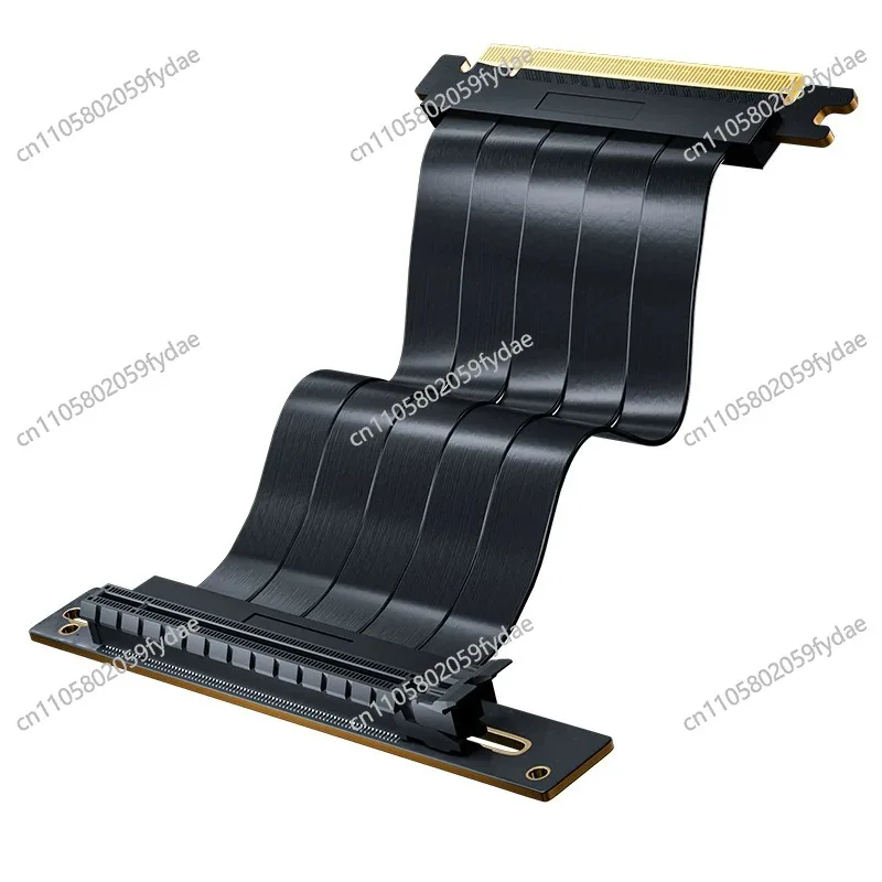 PCIE 4.0 x16 Graphics Card Extension Cable – High-Speed Adapter with Vertical Mounting Bracket for PC Cases