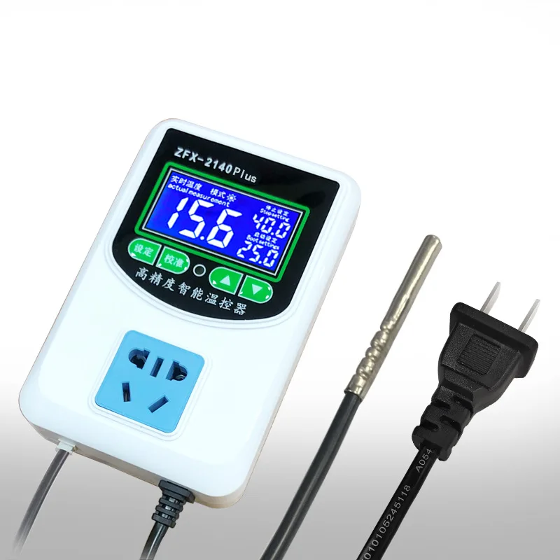 ZFX-W2140A Digital Temperature Controller Intelligent High Accuracy Heating Cooling NTC Sensor Temp Control Thermostat
