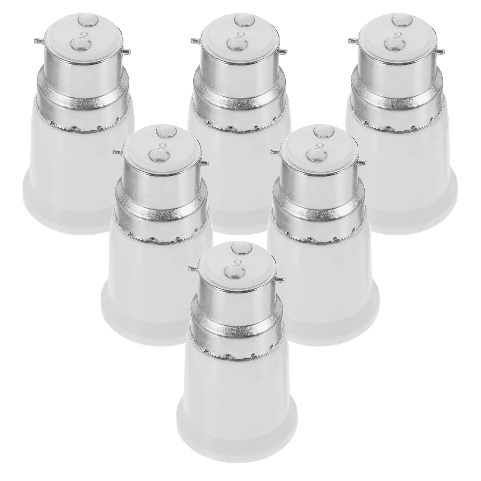 Adaptador de bombilla E27, convertidor de enchufe, Material de PC, dormitorio, habitación, cocina, Base de lámpara, soporte adaptador, 6 uds.