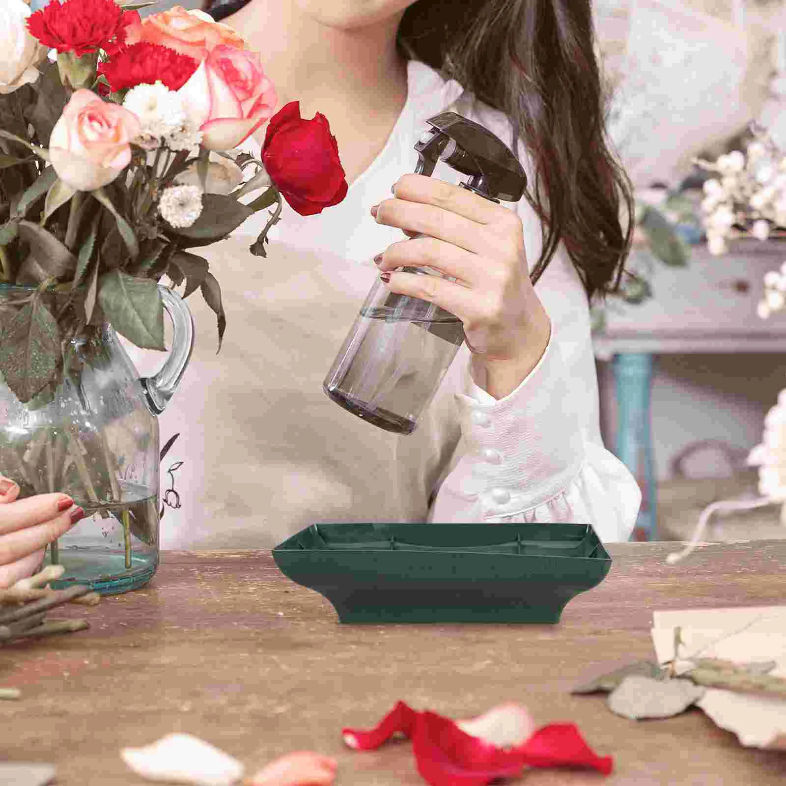 2 pezzi porta fango per fiori vassoio in schiuma floreale supporto per piante disposizione ciotola contenitori per organizzare ciotole materiale per fioristi plastica