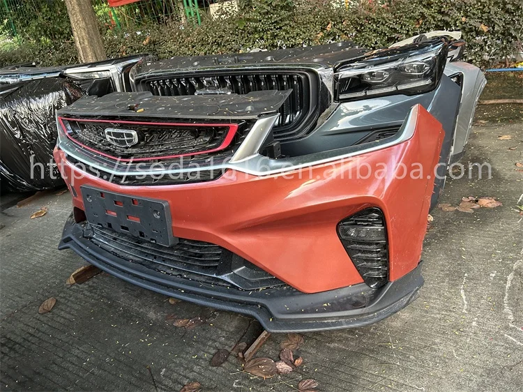 Nose Cut Front Bumper Assembly Car Part Body Kit for Geely Coolray Pro Binyue 2020 Front Bumper Assembly Including Headlights