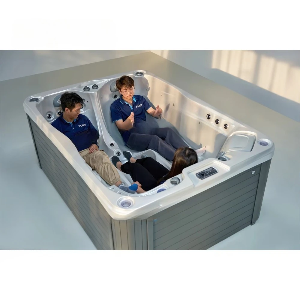 JOYEE High Quality Popular Mini Family Spa Pool 3 Persons Acrylic Balboa Massage Outdoor Spa Hot Tub with Heater and Music