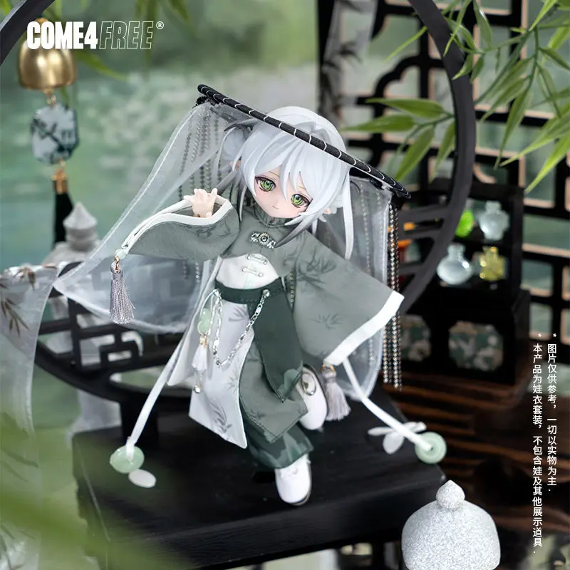 COME4FREE Chinese Style Series Landscape Charm 1/12 BJD Doll Clothes for OB11 Obitsu 11 Dolls Dress Outfit Set