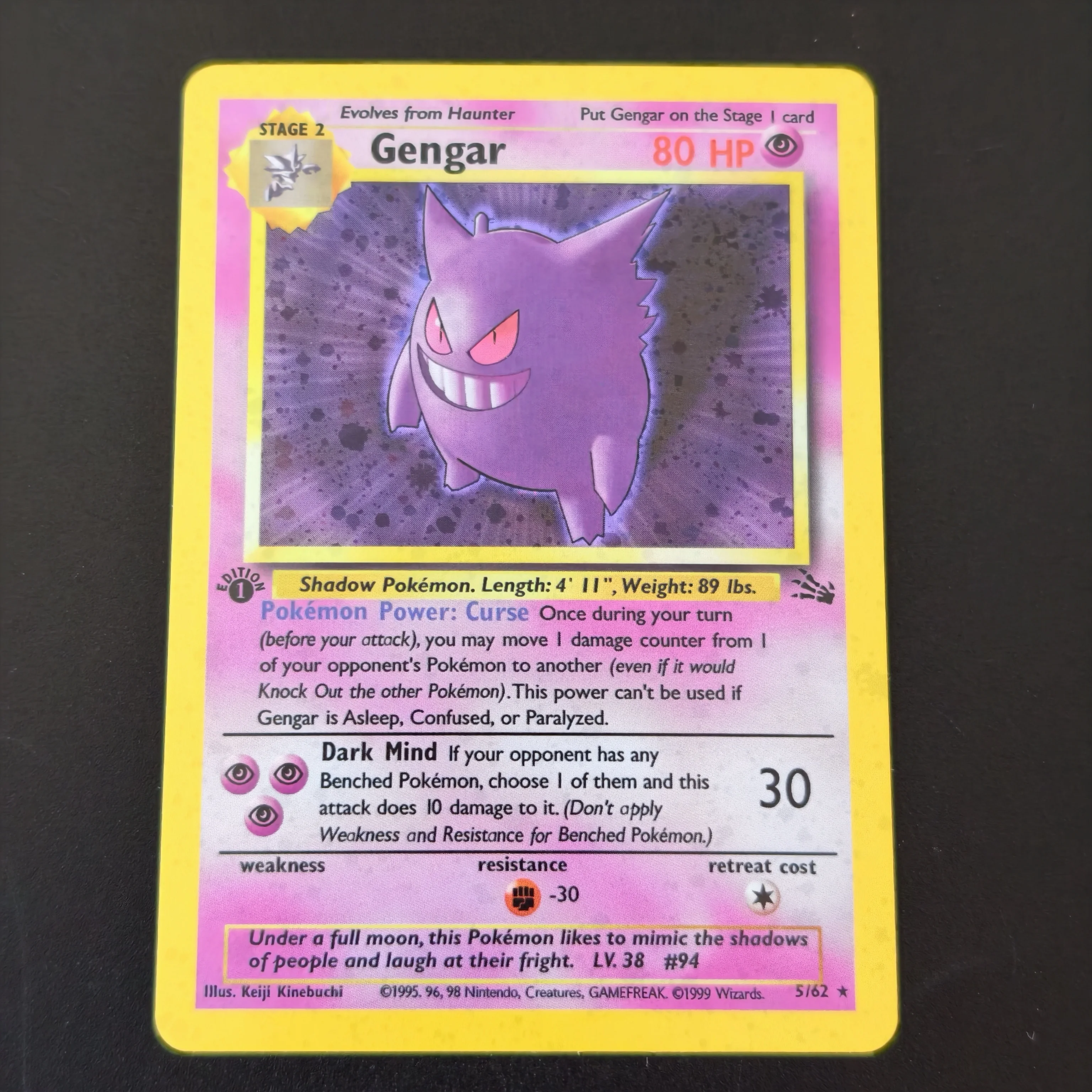 7 cartes Proxy TCG Pokémon Fos - Vintage Pokemon Collectible avis et prix