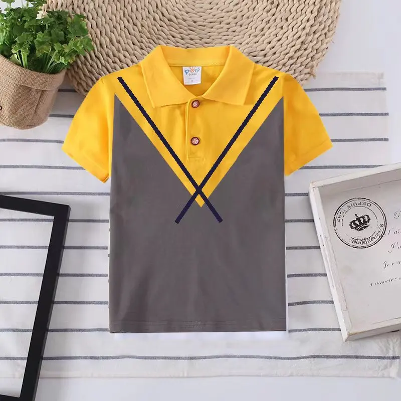 2022 High Quality Kids Polo Shirt Breathable Boys Sports Tops Fashion Short Sleeve Children Polo Shirts for Boy Toddler Clothes