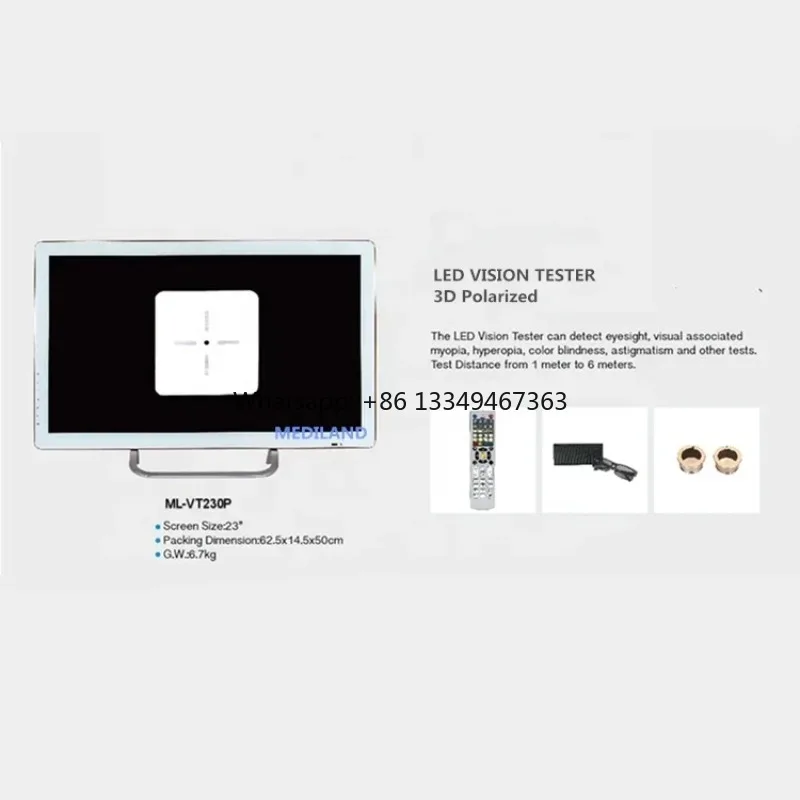 

with Remote Control and 23 Inch Screen New 3D Polarized LED Vision Tester ML-VT230P Advanced Model
