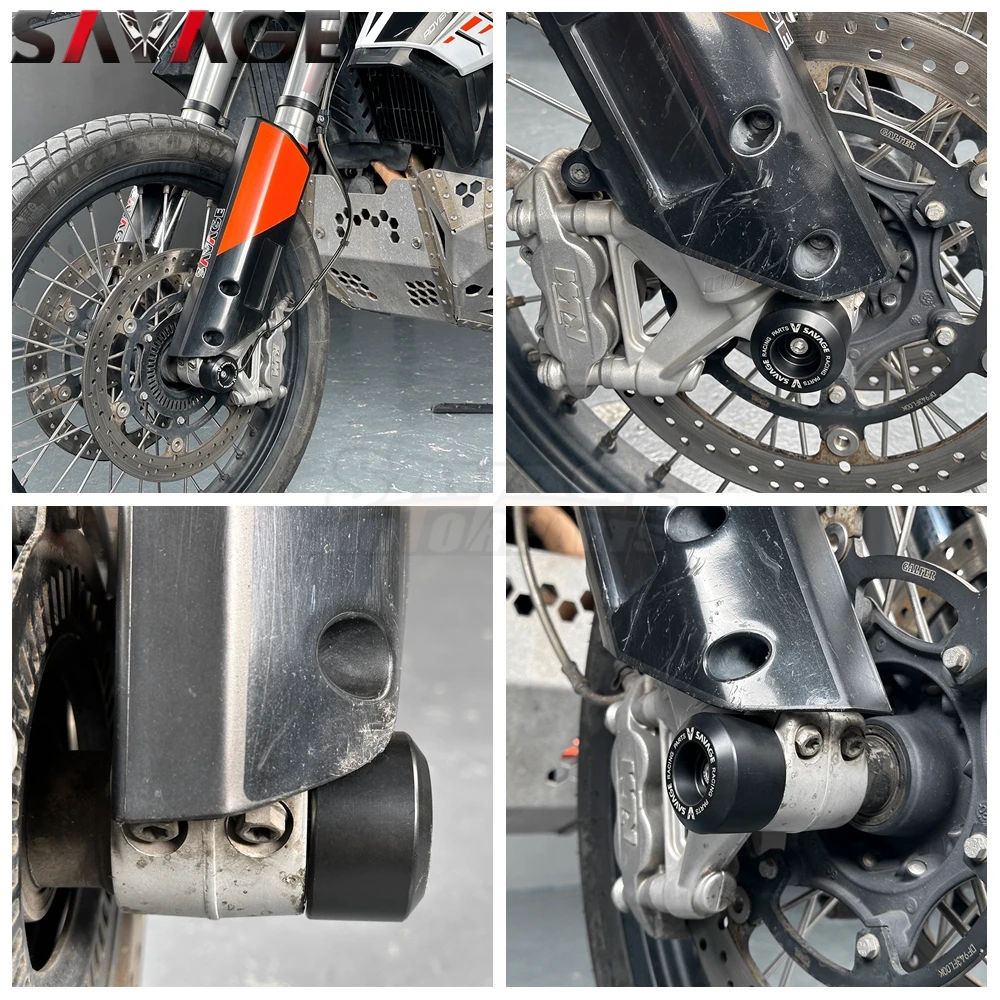 2025 Axle Fork Crash Slider For 790 890 1050 1090 1190 Adventure/R RC8R 1190 1290 Super Adv R/S/T 2008+ Wheel Hub Anti-Collision view 3
