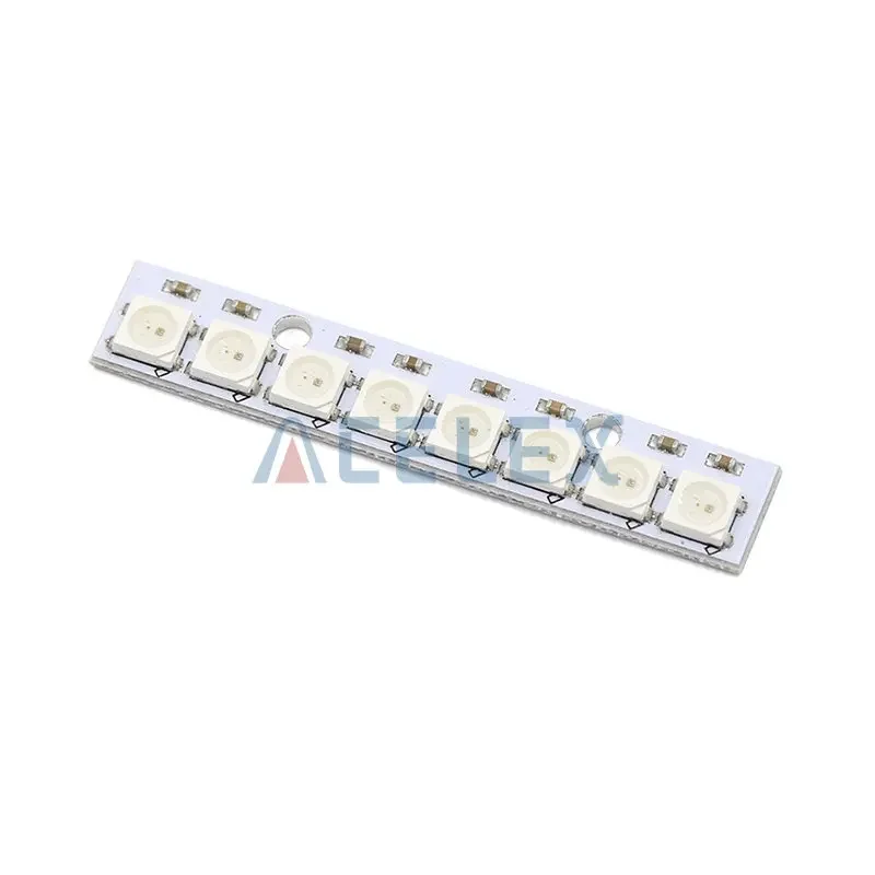 8 channel WS2812 WS2812B WS 2811 5050 RGB LED Lamp Panel Module 5V 8-Bit Rainbow LED Precise