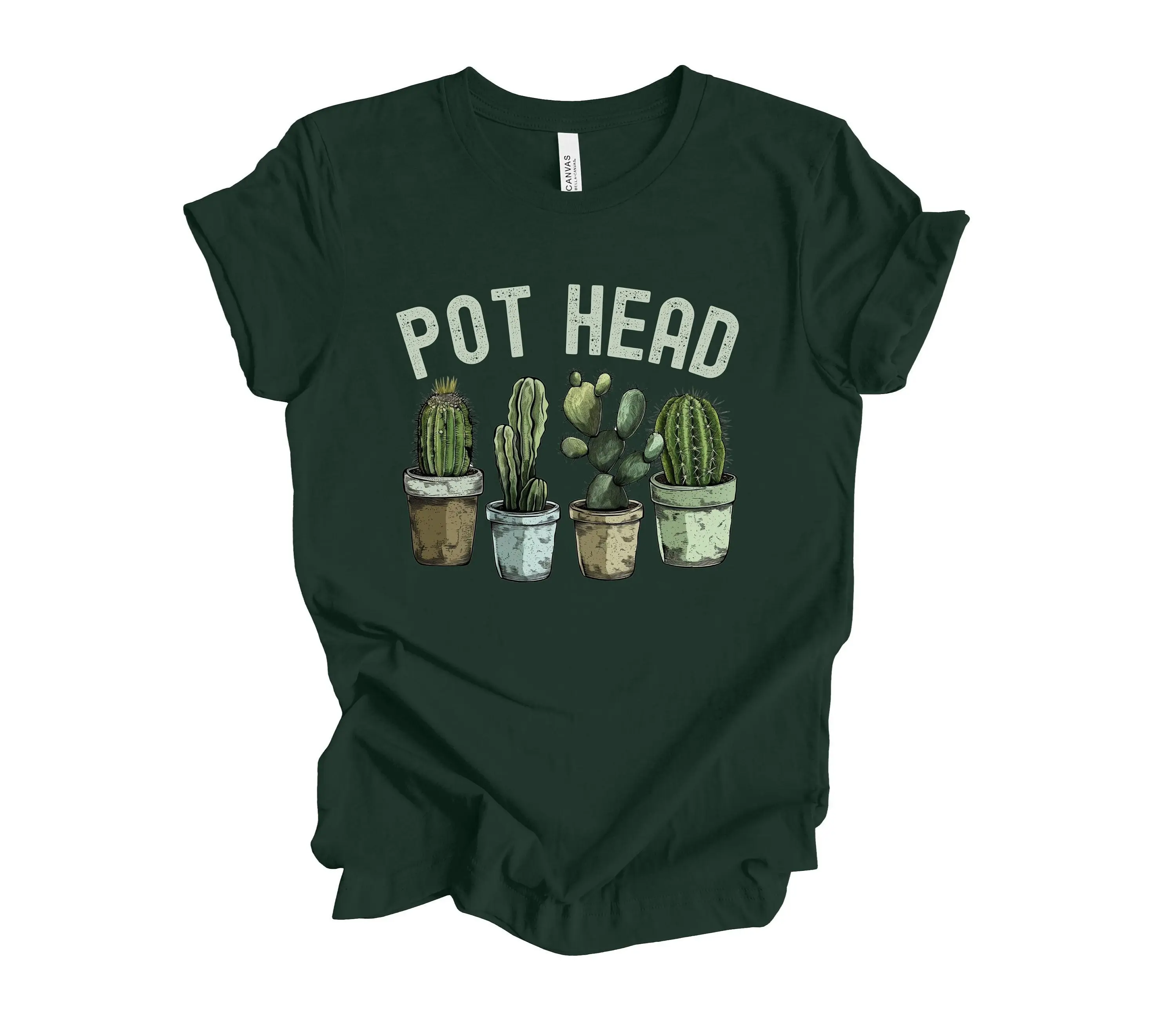 Pot Head T shirt Gardener SucculenT Gardening Mom Life Plant Lover Crazy Lady