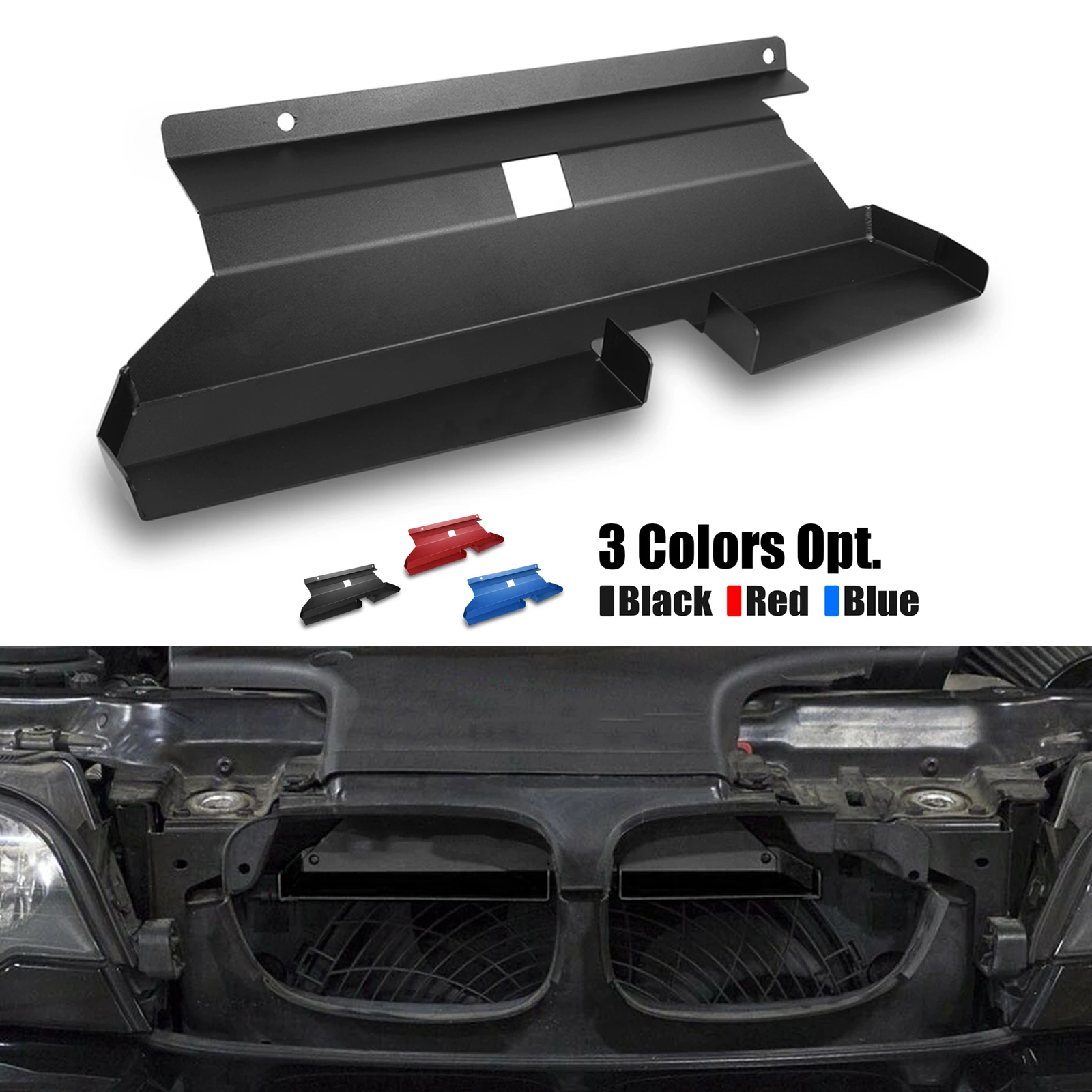 BEVINSEE Air Intake Scoop for BMW E46 320i 320ci 323i 323ci 325i 325ci 325xi 325ti 328i 328ci 330i 330ci 330xi M52TU M54 Engine