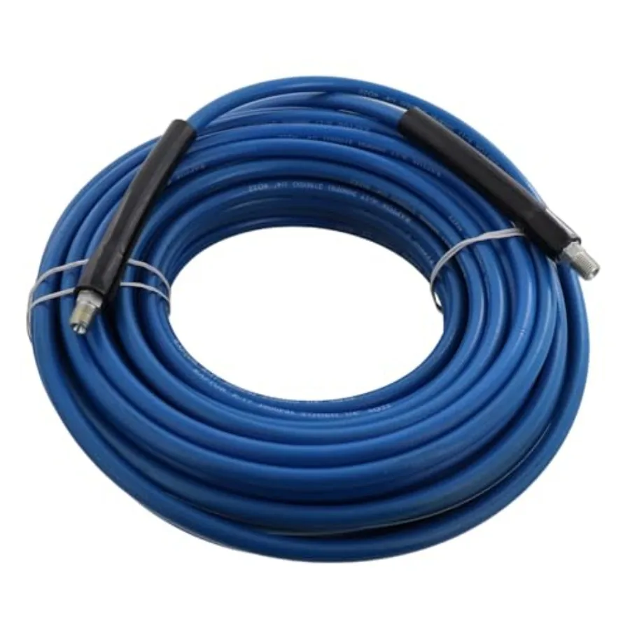 

1/4 in. x 100 ft. 3000PSI Blue Non-Marking Carpet Cleaning Solution Hose