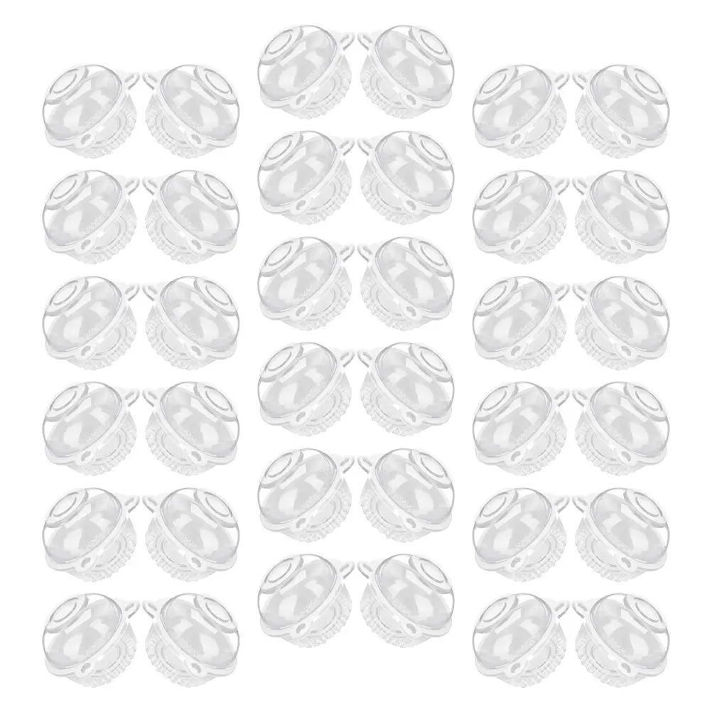 

100pcs Cake Cup Set Clear Pet Dessert Containers Round Mini Cups For Home Office Party Picnic Baking Pudding Fruit Storage Boxes