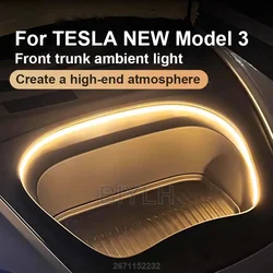 For Tesla MODEL 3/Y 2021-2023 Car Front Trunk Light Car Interior Atmosphere Light Trunk Brightening Lighting Customized Parts
