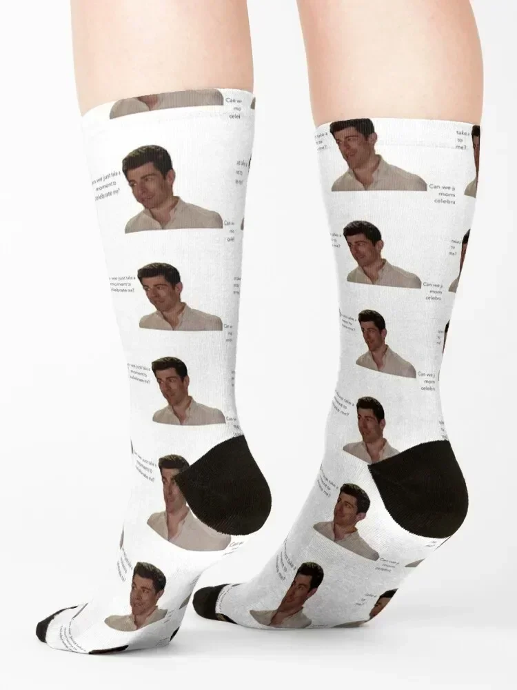 New Girl - Schmidt “celebrate me” Socks Lots with print sports and leisure moving stockings Men's Socks Women's
