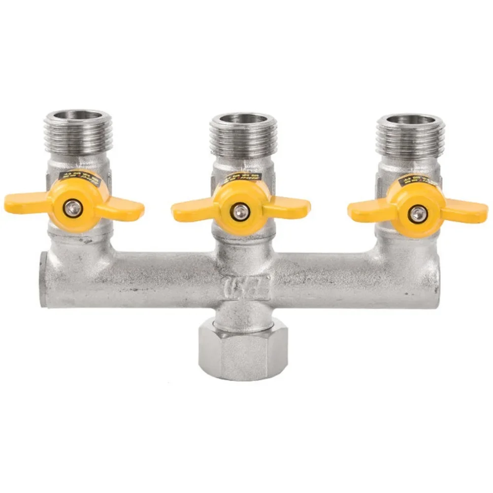1pc Versatile 3-Way4-Way Gas Valve For Smooth Bath & Shower Conversion 12.2x8.2x2cm Gas Valve Home Improvement Plumbing