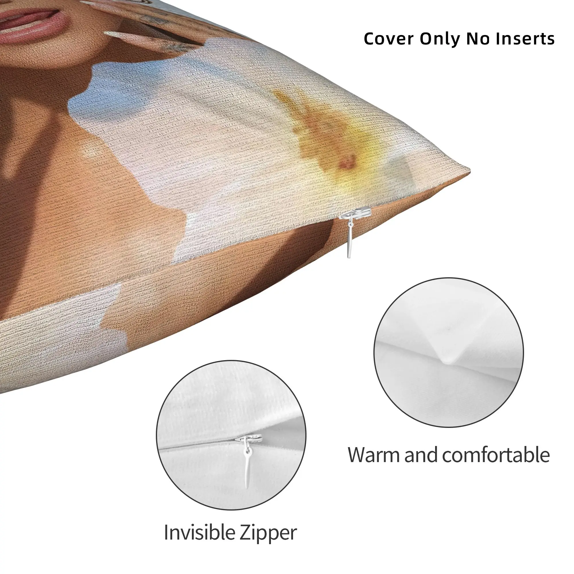 Printed Arianas Pop Singer Grandes Pillowcase Polyester Cushion Cover Decorations Sunshine Pillow Case Cover Sofa Dropshipping