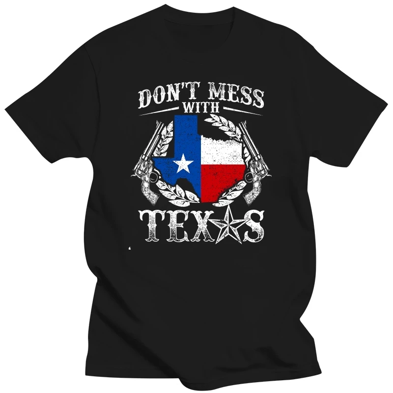 Don't Mess With Texas Cowboys USA Cool T-Shirt Old Skool Hooligans Funny Gift