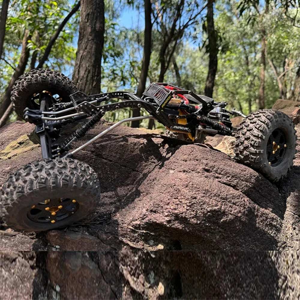 

RhinoRC W1 1/10 Scale Metal Crawler Chassis 317mm Adjustable Shaft for Off-Road RC Trucks