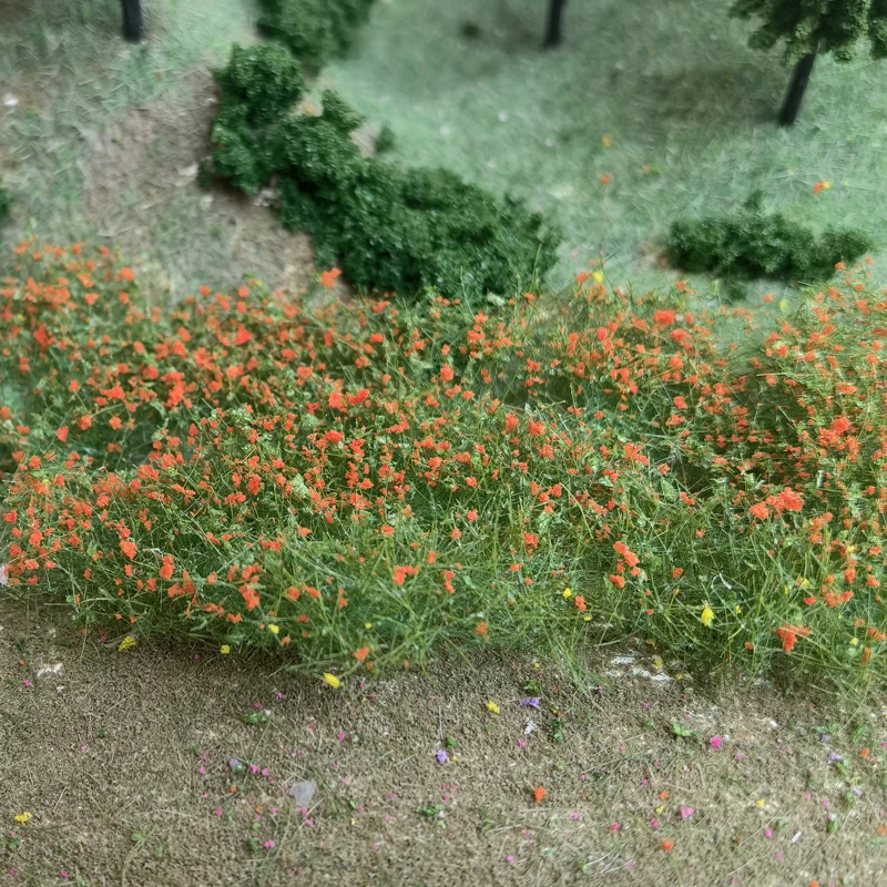 Malha Filamentosa Shurb Flor Modelo, Pó De Folha De Vegetação, Trem De Partículas Finas, Modelo De Mesa De Areia Do Exército, Cena Fazendo Material