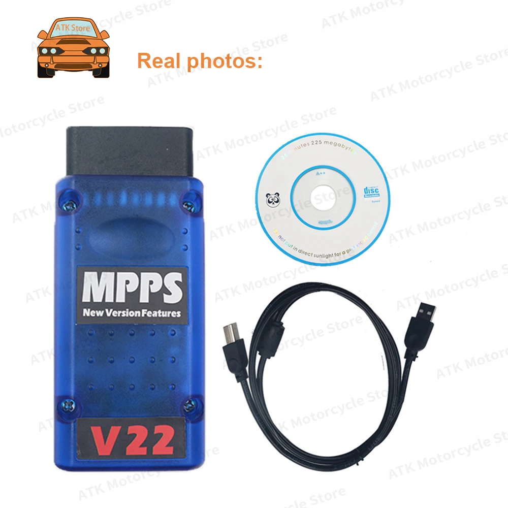 Latest 2024 ECU Chip Tuning Scanner Tool MPPS V22 Unlock Version Life Time Use Mpps Full Chip With Breakout Tricore Cable OBD2