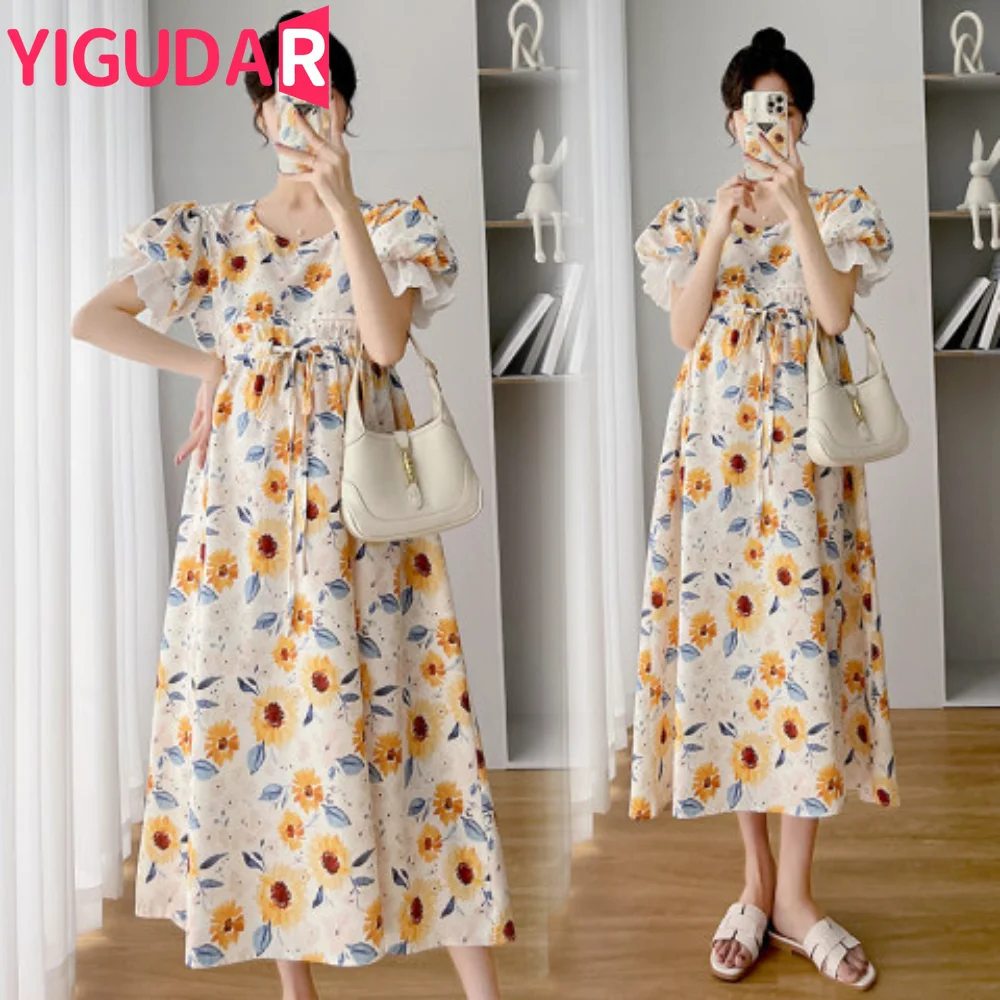 

Casual vestidos Short Sleeve Pregnancy photoshoot dress Summer Maternity Dresses korean fashion Clothes for Pregnant Woman